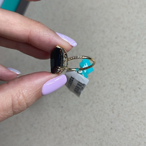 $1,595 New Authentic EFFY 14K Yellow Gold, Onyx & Diamond Ring size 7 - Picture 9 of 17